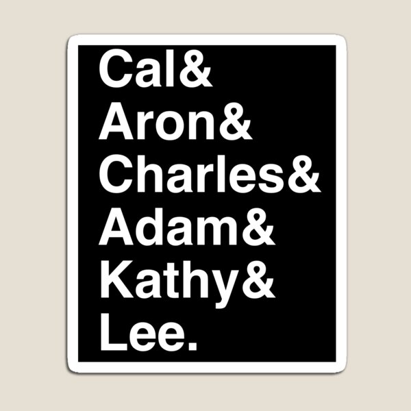 Item preview, East of Eden Characters designed and sold by sjgjg.