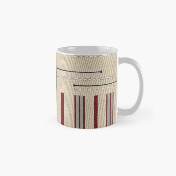 Modern Ticking Stripe Classic Mug