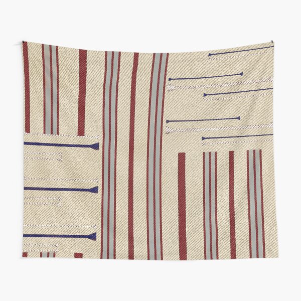 Modern Ticking Stripe Tapestry