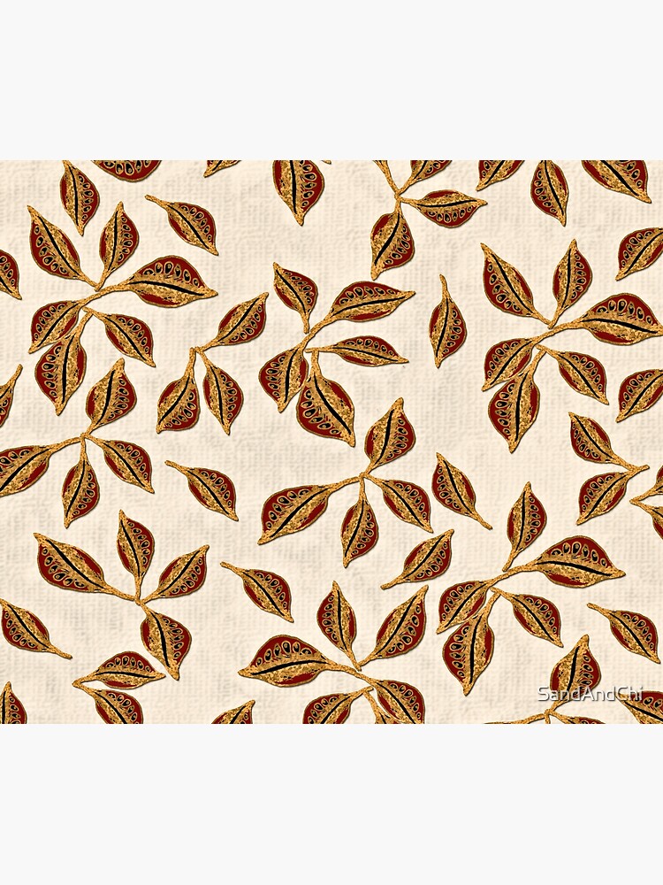 Golden Seed Pods Print by SandAndChi