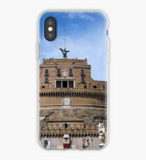 Angels on bridge and Castel Sant' Angelo, Rome, Italy iPhone-Hülle & Cover