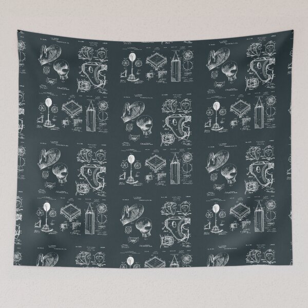 Item preview, Boxing Gym Patent Drawings designed and sold by MadebyDesign.