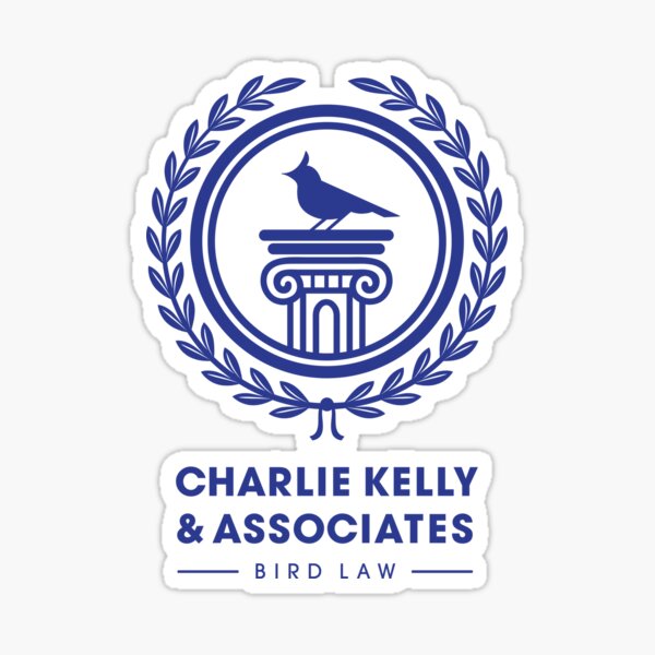 Charlie Kelly, Bird Law from Always Sunny Sticker