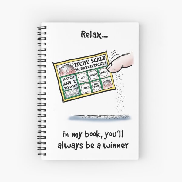 Itchy Scalp Scratch Ticket Spiral Notebook