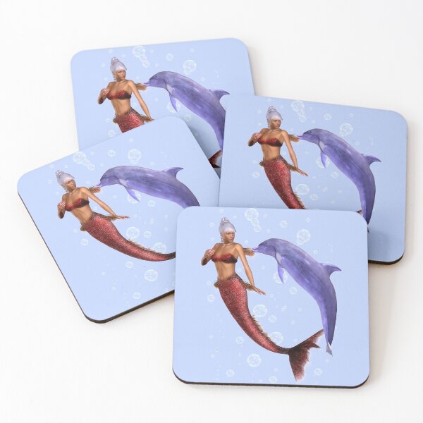 Item preview, A Little Tenderness .. the mermaid and dolphin designed and sold by LoneAngel.