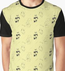 Tote Life We Bare Bears Pattern Graphic T-Shirt