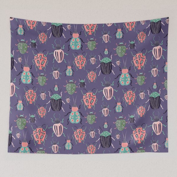 Item preview, Beetle Parade Purple designed and sold by Heather Rosas.