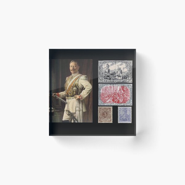 Kaiser Wilhelm II Era.. postal images Acrylic Block