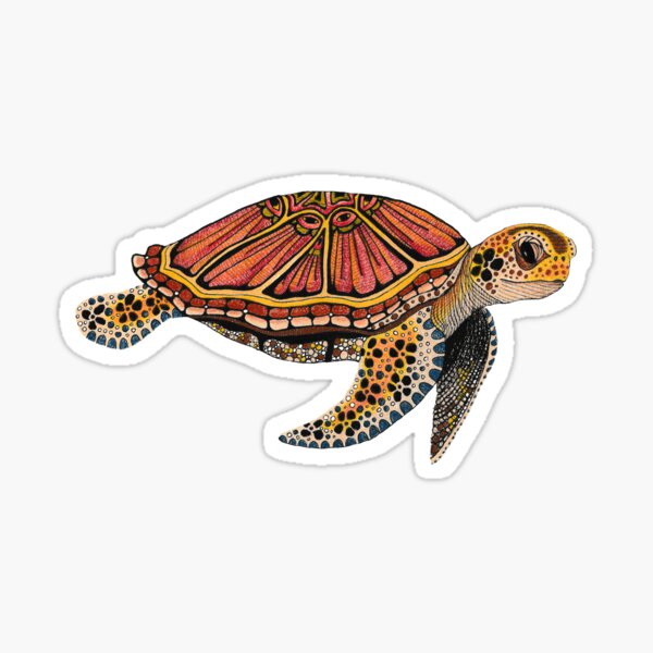 Sea Turtle Totem Sticker