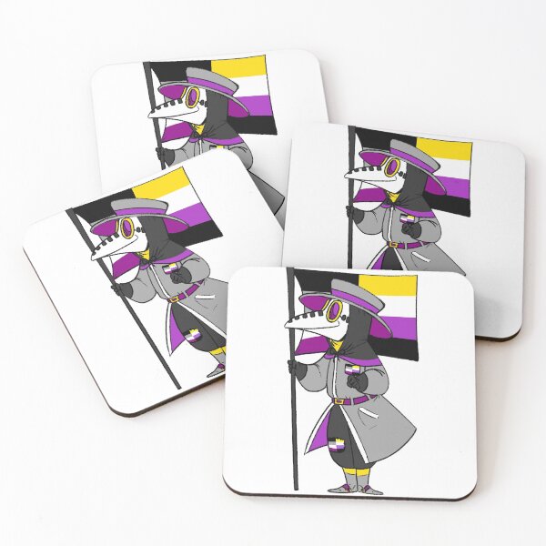 Item preview, Nonbinary Asexual Pride Plague Doctor designed and sold by soodie.