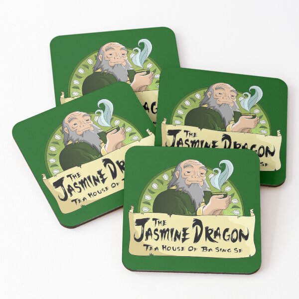 The Jasmine Dragon Tea House Merchandise Coasters (Set of 4)