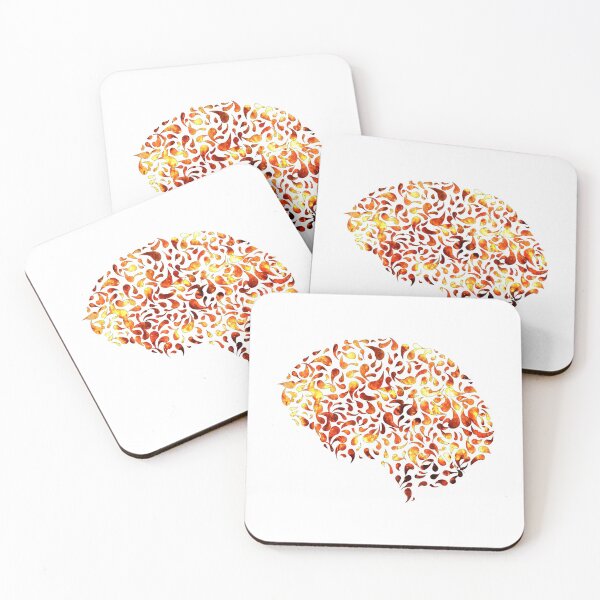 Item preview, Cortical Fire (on white) [Brain Drops Series] designed and sold by ColorfulCortex.