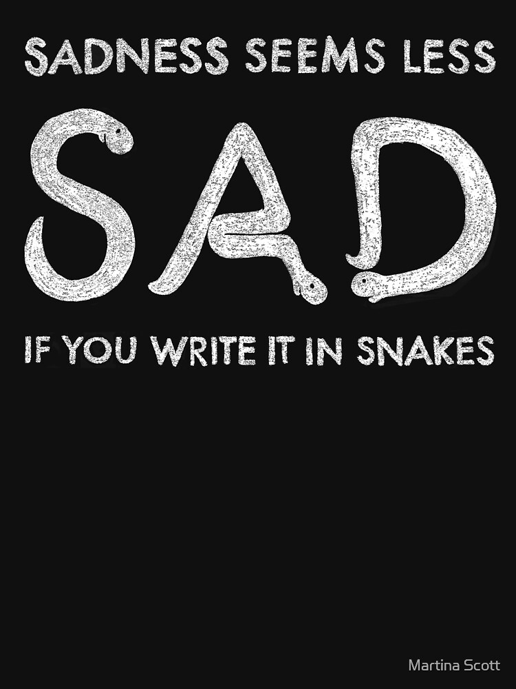 Thumbnail 7 of 7, Classic T-Shirt, Sad Snakes designed and sold by martinascott.