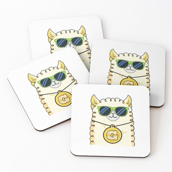 Item preview, Alphabet Letter G Cool Llama     designed and sold by kidsmonogram.