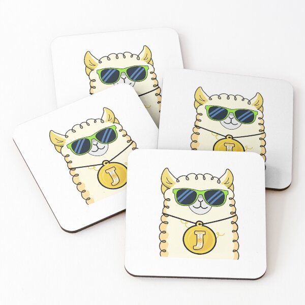 Item preview, Alphabet Letter J Cool Llama     designed and sold by kidsmonogram.