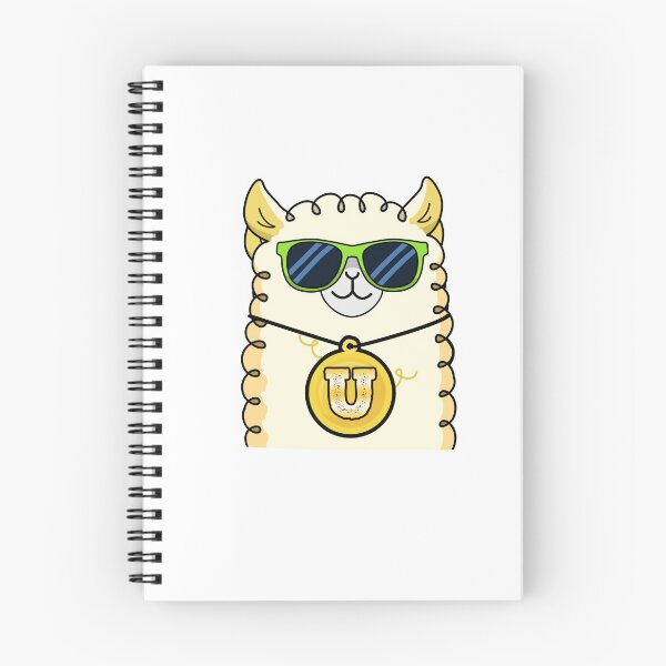 Artikelvorschau, Alphabet-Buchstabe U Cooles Lama entworfen und verkauft von kidsmonogram.