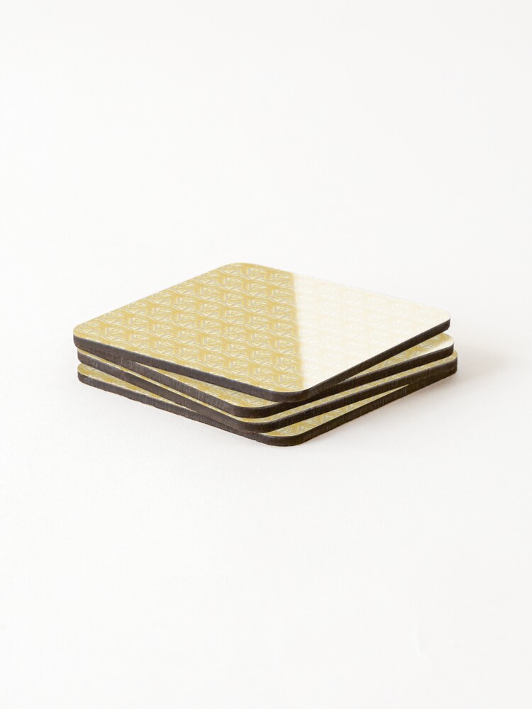 Thumbnail 4 of 5, Coasters (Set of 4), Gold Art Deco' Shell designed and sold by PageDesigns.