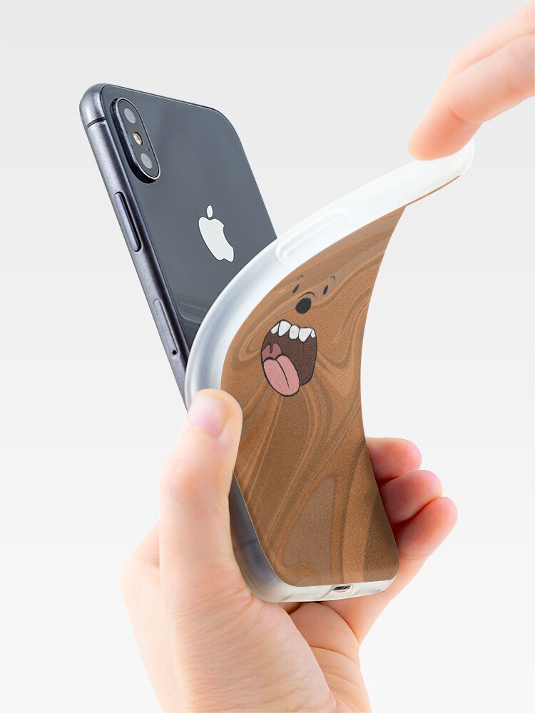 Alternate view of We Bare Bears Grizzly Marble iPhone Case & Cover