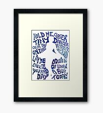 Tiny Dancer in Blue Framed Print