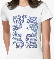 Tiny Dancer in Blue Women's Fitted T-Shirt