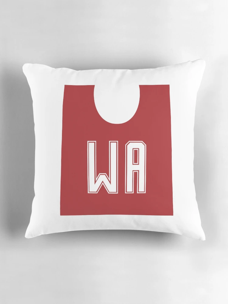 Thumbnail 3 of 4, Pillow, Netball WA designed and sold by teesaurus.