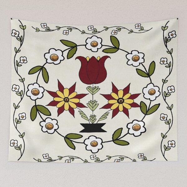 Item preview, Dutch Country Floral designed and sold by bohemianbound.