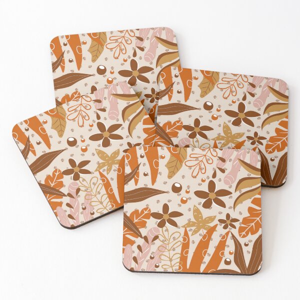 Item preview, Abstract Floral in Earth Tones designed and sold by pugmom4.