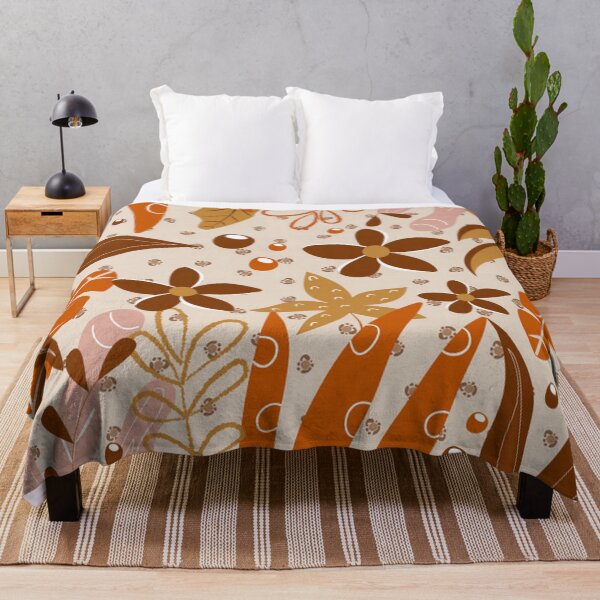 Item preview, Abstract Floral in Earth Tones designed and sold by pugmom4.