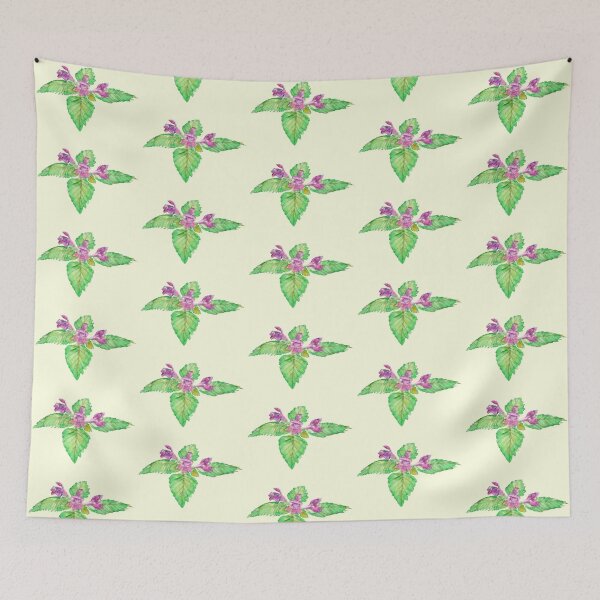 Item preview, Watercolor Purple Nettle Flower Plant  designed and sold by Shae Glow.