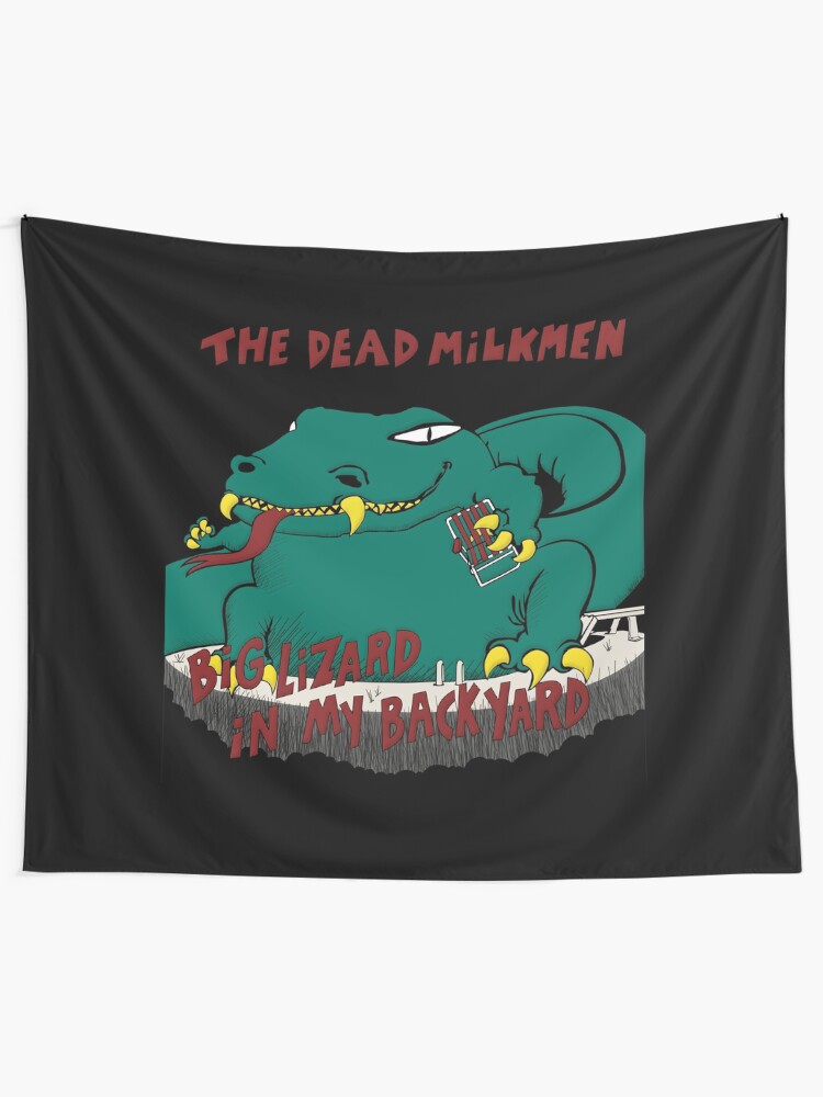 Dead Milkmen Big Lizard Tapestry By Rockybuckle Redbubble