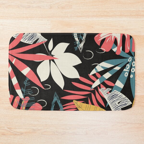 Item preview, Vintage Style Tropical Leaves - Gold, Coral designed and sold by pugmom4.