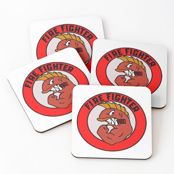 Item preview, Fire fighter - hell fish Simpsons logo designed and sold by WeMadeOurWorld.