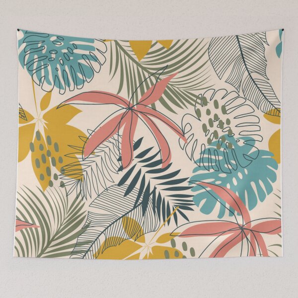 Item preview, Vintage Style Tropical Floral Illustration designed and sold by pugmom4.