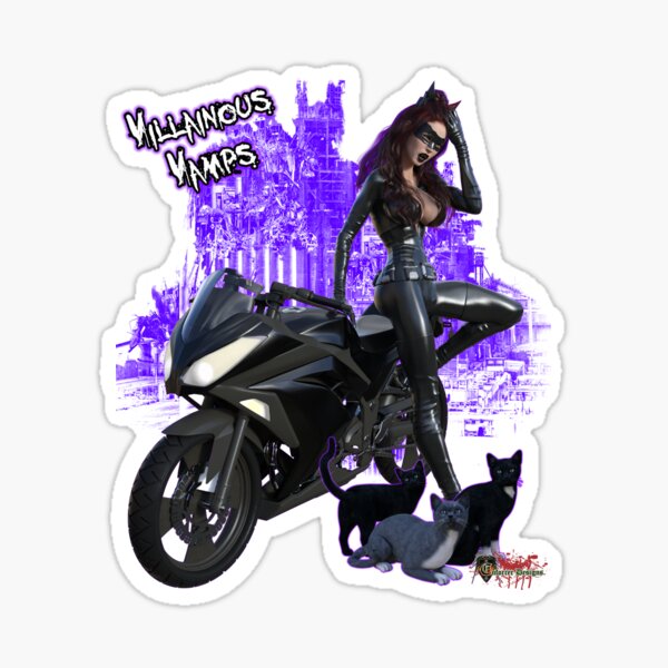 Villainous Vamps: The Feline Woman gets Catty Sticker