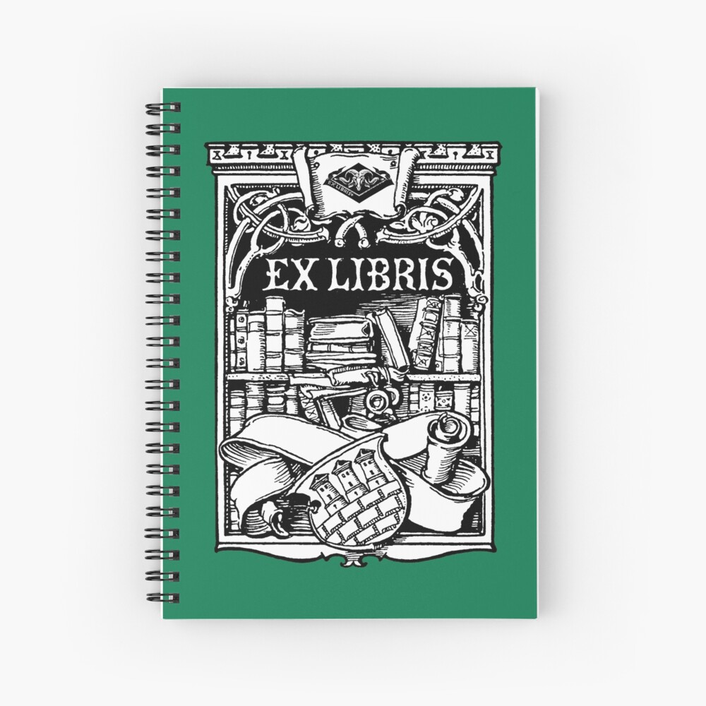 Cuaderno de espiral for Sale con la obra «Diseño de ex libris Art Deco» de  RicePaperDesign