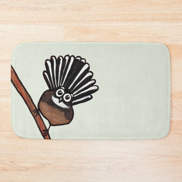 Item preview, Cute Fantail - clock ft. Te Reo Maori numbers designed and sold by Adrienne Body.