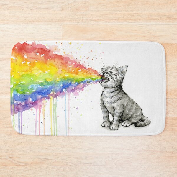 Item preview, Kitten Puking Rainbow designed and sold by Olga Shvartsur.