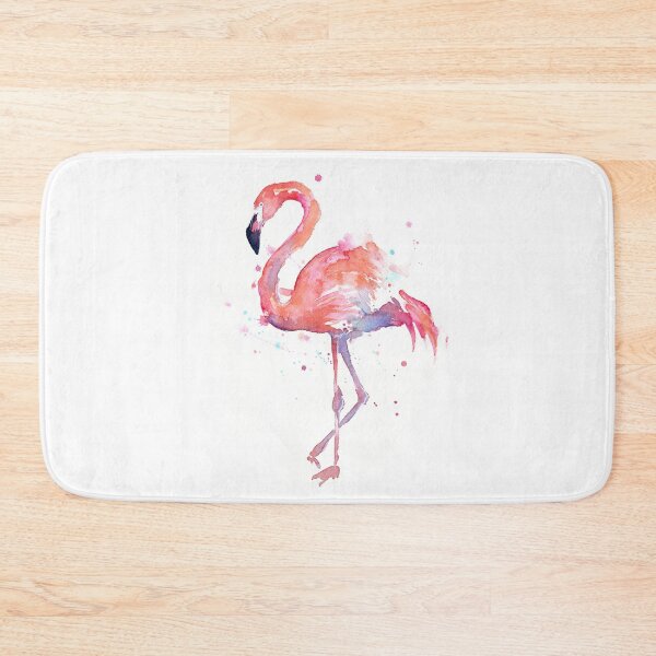 Item preview, Pink Flamingo Watercolor Illustration designed and sold by Olga Shvartsur.