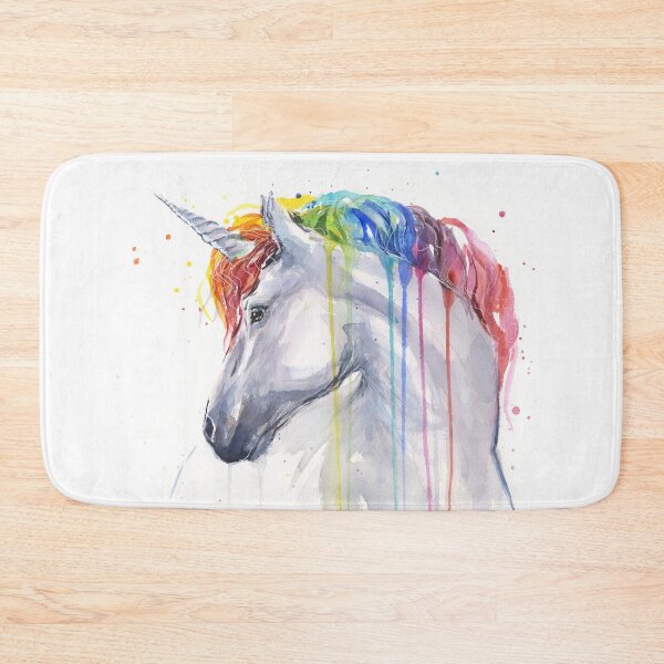 Item preview, Rainbow Unicorn Watercolor designed and sold by Olga Shvartsur.