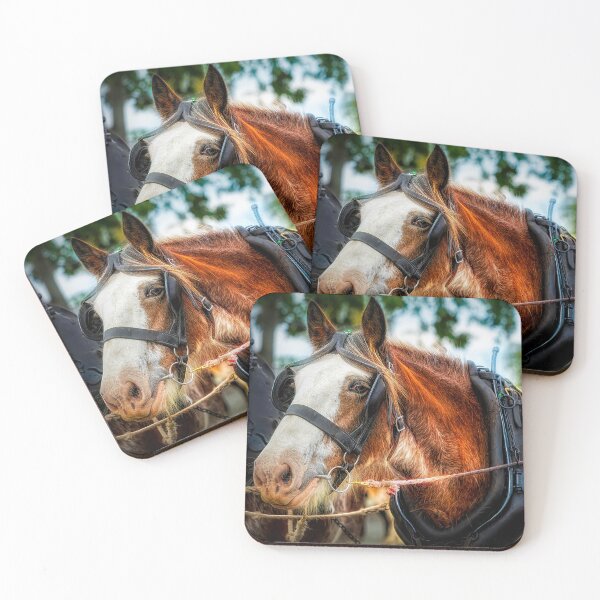 Item preview, Draft Horse Coaster designed and sold by sandraanderson.
