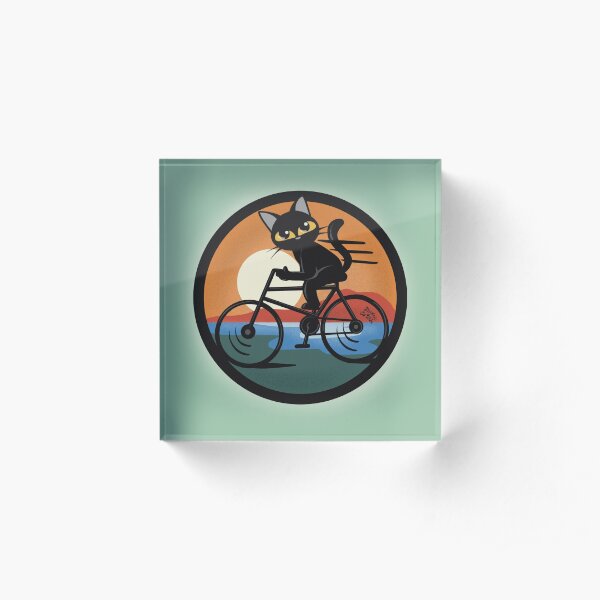 Bike touring Acrylic Block