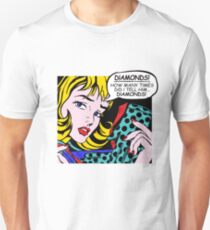 Camiseta unisex Roy Lichtenstein Comic Art - Chica con guantes