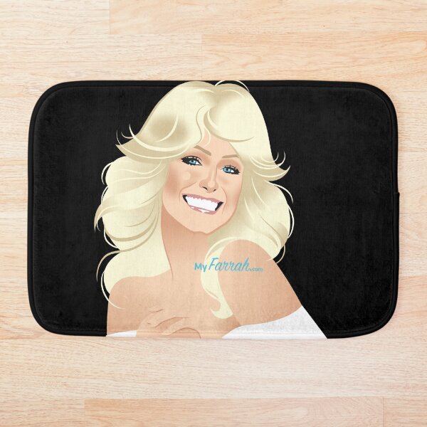 Farrah White Head & Shoulders Bath Mat