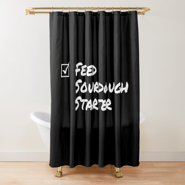 Item preview, Feed sourdough starter checklist white text on black designed and sold by aDlij.