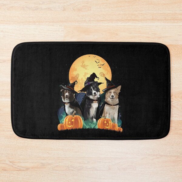 Aperçu de l'œuvre Border Collies Halloween créée et vendue par TeeDoozy.