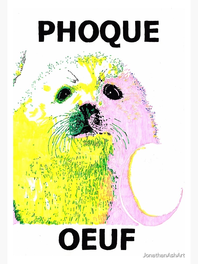 Phoque Oeuf Cuddly French Seal With Egg Phoque Oeuf Cuddly French Seal With Egg