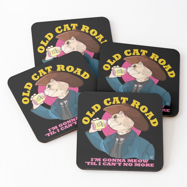 Item preview, OLD CAT ROAD Sticker designed and sold by aydapadi.