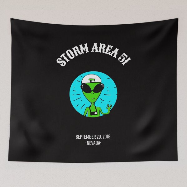 Item preview, Storm Area 51 They Cant Stop All of Us Alien March designed and sold by shoutoutshirtco.