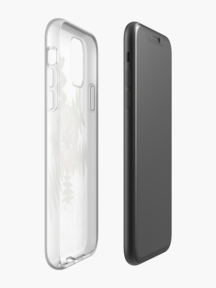 Alternate view of Cream Banksia Drawing, native flora, West Australian wildflower. iPhone Case & Cover