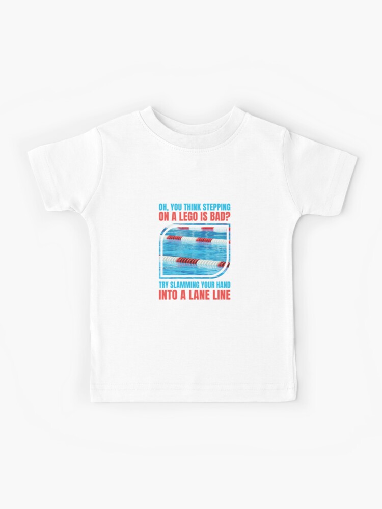 Funny Swimmer Kids T-Shirts for Sale